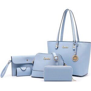 Soperwillton Handbag for Women Wallet Tote Bag Shoulder Bags Top Handle Satchel